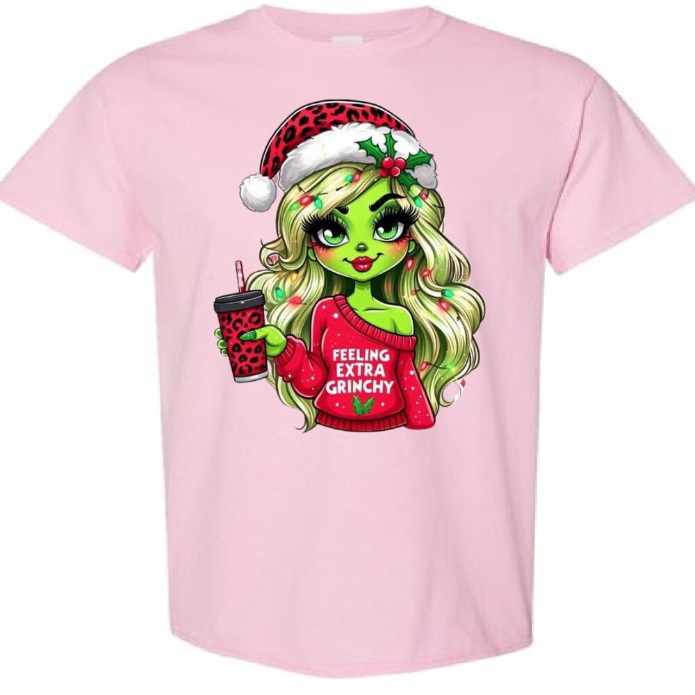 Grinchy Green Girl Graphic Tees - Picture 4 of 5
